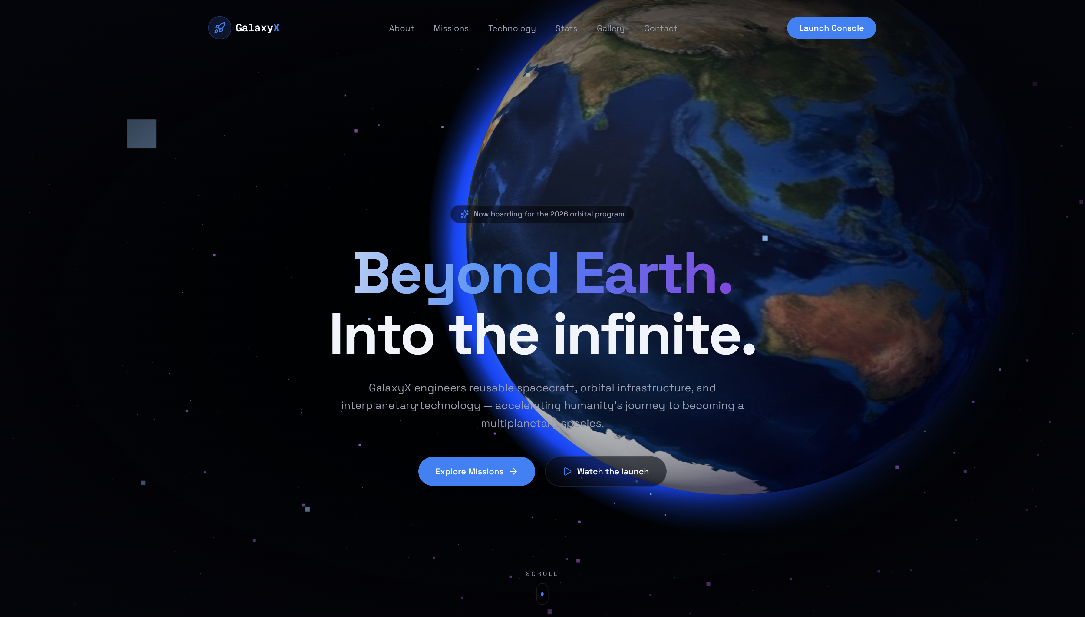 GalaxyX project preview