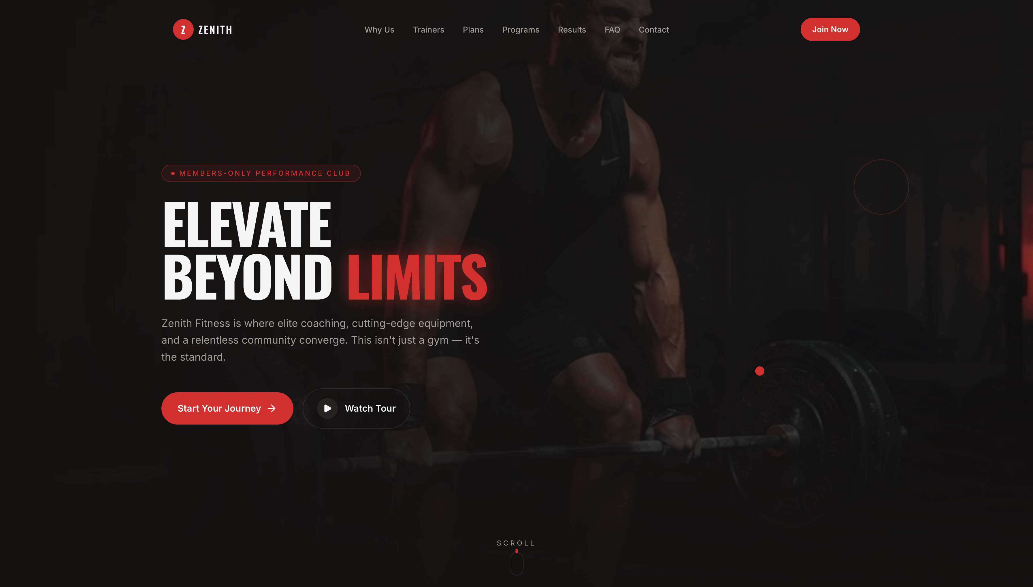 Zenith Fitness project preview